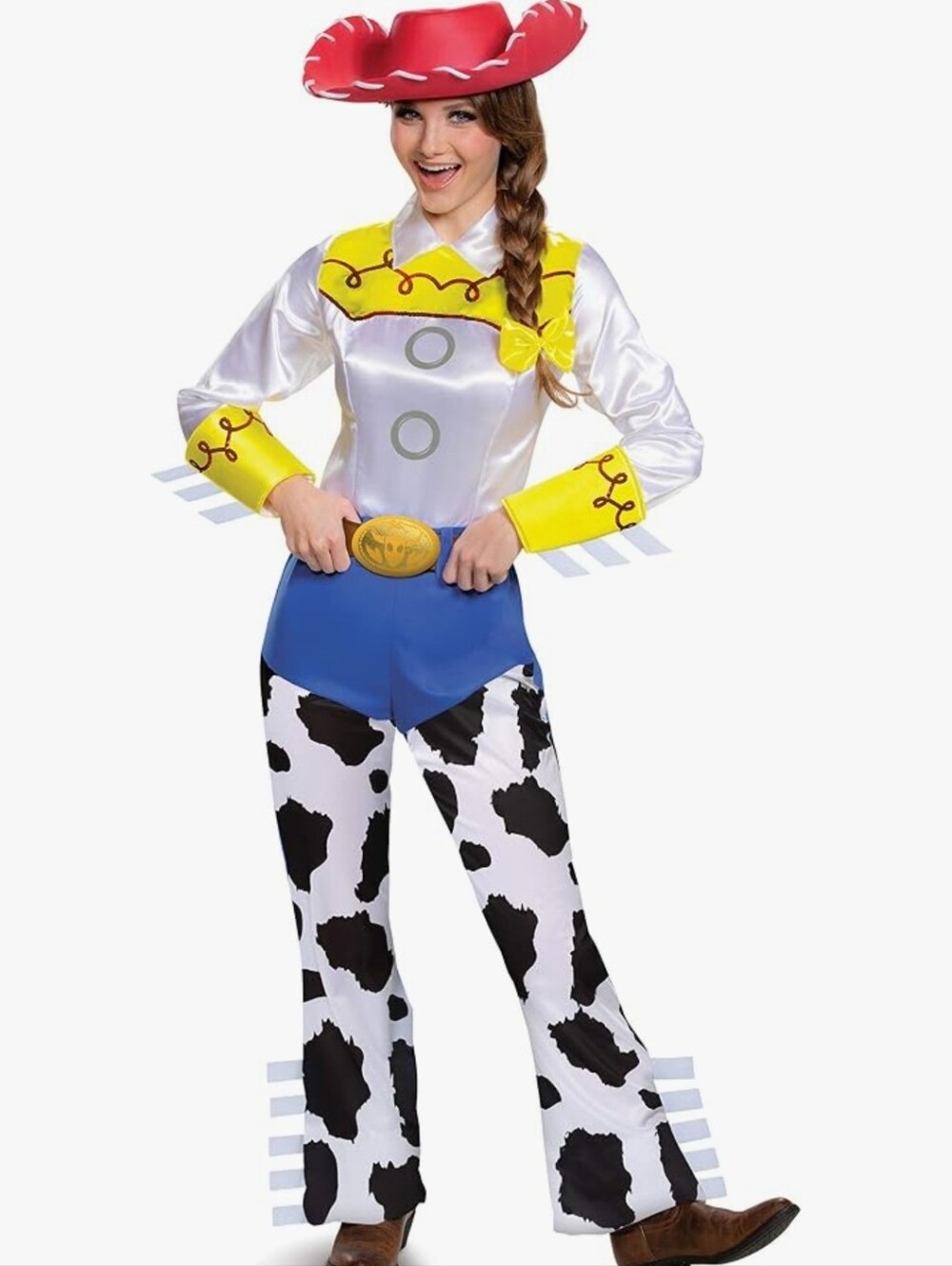 Disguise Cowgirl Costume in Red, Yellow, Blue, White, Black